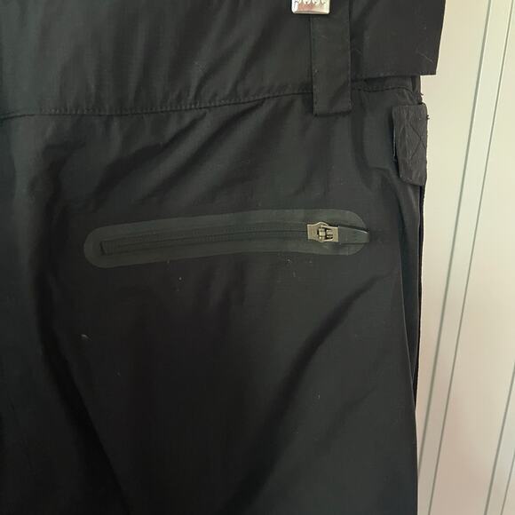 L.L. Bean Black Snow Pants Suspenders SZ L - Picture 6 of 7